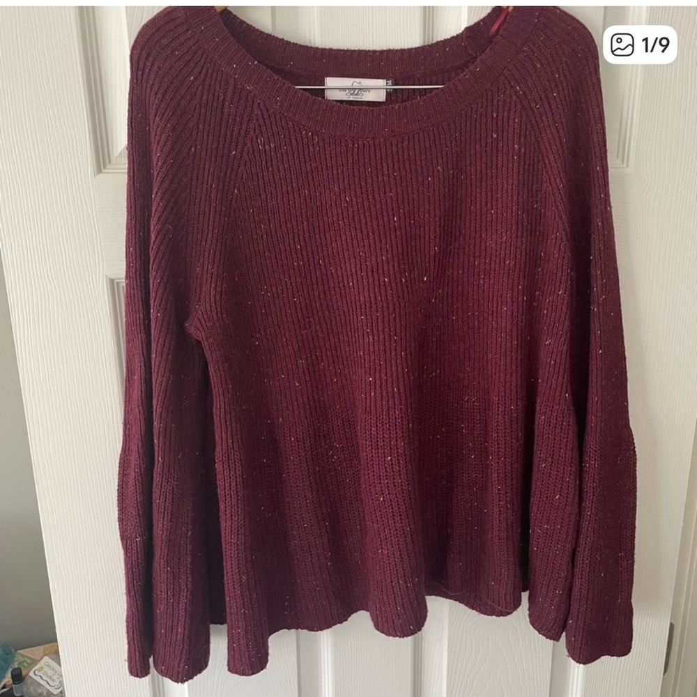 Carly Jean Los Angeles purple mauve plum “Rhea” sweater Women's Burgundy Sweater